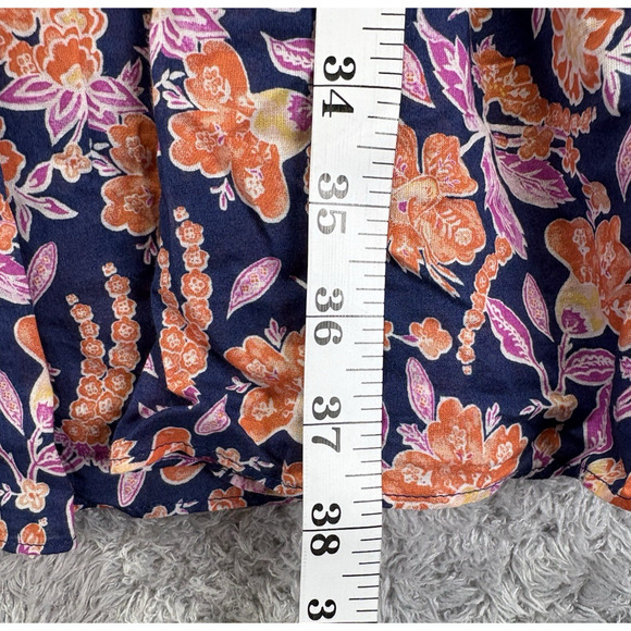 J. Crew Womens 2X Cotton‎ Voile Beach Dress Button Painted Block Print - Picture 6 of 10